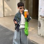【90-160cm】パンツ 男の子 デニム素材 リラックス 履きやすい クール ボトムス - 画像 (5)