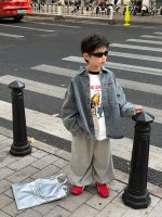 【100-160cm】アウター 男の子 デニム素材 ストリート 合わせやすい トップス - 画像 (5)