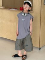 【90-160cm】ベスト 男の子 襟元バイカラー 合わせやすい - 画像 (6)
