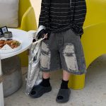 【90-160cm】ショートパンツ 男の子 デニム素材 履きやすい おしゃれ ボトムス