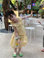 【90-140cm】セットアップ 女の子 フリル襟 トップス＆パンツ - 画像 (4)