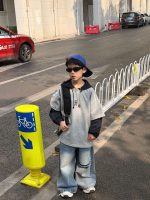 【90-160cm】長袖 Tシャツ 男の子 合わせやすい ストレート カッコイイ トップス - 画像 (3)