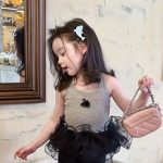 【80-130cm】ベストorパンツ 女の子 肌触り良い キュート 痩せ見せ - 画像 (3)