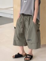 【90-160cm】ショートパンツ 男の子 韓国風 カーゴパンツ - 画像 (2)