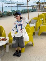 【90-160cm】長袖 Tシャツ 男の子 おしゃれ 着せやすい カジュアル 肌触りいい トップス - 画像 (5)