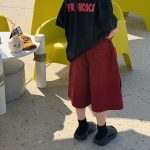 【90-160cm】ショートパンツ 男の子 合わせやすい ストリート 今っぽい ボトムス - 画像 (3)