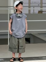 【90-160cm】ベスト 男の子 襟元バイカラー 合わせやすい - 画像 (3)