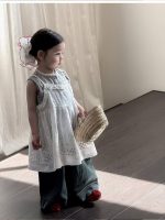 【80-130cm】ワンピースorベストorパンツ 女の子 着やすい リラックス キュート 快適 - 画像 (6)