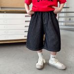 【90-150cm】デニムショートパンツ 男の子 バックポケット ゆったり カジュアル 子供服 - 画像 (3)