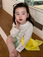 【90-140cm】Ｔシャツ or ショートパンツ 女の子 カートゥーン ボーダー柄 - 画像 (4)