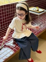 【80-130cm】半袖 Tシャツorパンツ 女の子 トレンド感 着せやすい すっきり 着せやすい - 画像 (3)