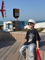 【90-160cm】半袖 Tシャツ 男の子 トレンド感 着せやすい カジュアル トップス - 画像 (6)
