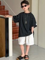 【90-160cm】半袖Ｔシャツ 男の子 ボーダー柄 通園・お出かけに - 画像 (3)