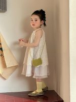 【90-140cm】ワンピース 女の子 ノースリーブ 切り替え - 画像 (6)