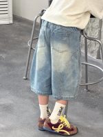 【90-160cm】ショートパンツ 男の子 カジュアル デニムパンツ - 画像 (3)