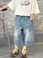 【90-160cm】ショートパンツ 男の子 カジュアル デニムパンツ - 画像 (5)