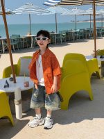 【90-160cm】シャツ 男の子 カジュアル 着せやすい おしゃれ 合わせやすい トップス - 画像 (5)