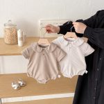 【66-90cm】ロンパース ワッフル 無地 シンプル 肌に優しい - 画像 (13)