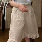 【80-130cm】半袖 Tシャツorパンツ 女の子 韓国風 合わせやすい こなれ感 着せやすい - 画像 (8)