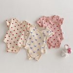 【66-90cm】ロンパース 蝶結び リブ 可愛い 肌触り良い 赤ちゃん - 画像 (14)
