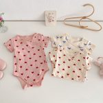 【66-90cm】ロンパース 蝶結び リブ 可愛い 肌触り良い 赤ちゃん - 画像 (18)