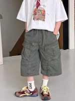 【90-160cm】ショートパンツ 男の子 カジュアル ストリート お出かけに
