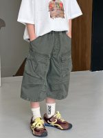 【90-160cm】ショートパンツ 男の子 カジュアル ストリート お出かけに - 画像 (3)