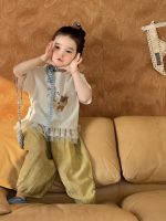 【90-140cm】Ｔシャツ or パンツ 女の子 クマ柄 可愛い
