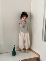 【90-150cm】Ｔシャツ or パンツ 女の子 丸襟 ナチュラル - 画像 (4)