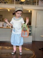 【90-140cm】Ｔシャツ or スカート 女の子 ドット柄 きれいめ - 画像 (4)