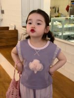 【90-140cm】ベスト or パンツ 女の子 可愛い レース - 画像 (4)