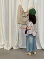 【90-140cm】半袖トップス or デニムパンツ 女の子 花柄 フリルデザイン - 画像 (7)