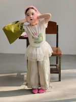 【90-140cm】Ｔシャツ or パンツ 女の子 プリント おしゃれ ゆったり - 画像 (4)