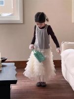 【90-150cm】長袖トップス or スカート 女の子 ガーリー チュール