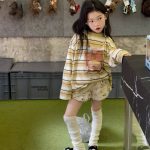 【90-150cm】長袖Ｔシャツ 女の子 ボーダー柄 カートゥーン - 画像 (3)