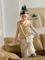 【90-140cm】ベスト or パンツ 女の子 ドット柄 フリル - 画像 (4)