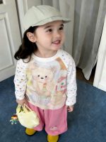 【90-150cm】Tシャツ or パンツ 女の子 おしゃれ ドット柄 カートゥーン - 画像 (4)