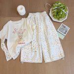 【90-150cm】レイヤードTシャツ or カーゴパンツ 女の子 うさぎ柄 星柄 - 画像 (5)