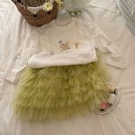【90-150cm】長袖トップス or チュールスカート 女の子 ガーリー ボリューム感 - 画像 (6)