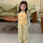 【90-150cm】セットアップ 女の子 可愛い チェック柄 - 画像 (5)