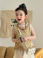 【90-140cm】ベスト or パンツ 女の子 ドット柄 フリル - 画像 (5)
