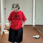 【90-150cm】半袖Tシャツ 男の子 アウトドア風 ロゴプリント カジュアル トップス 子供服 - 画像 (6)