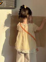 【90-140cm】Ｔシャツ or パンツ 女の子 ドット柄 通気性抜群 - 画像 (7)