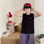 【90-150cm】タンクトップ 男の子 ロゴ刺繍 クルーネック カジュアル トップス - 画像 (8)