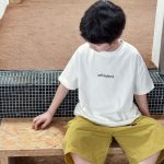 【90-150cm】半袖Tシャツ 男の子 ロゴプリント クルーネック カジュアル トップス - 画像 (7)
