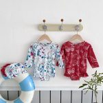 【66-100cm】水着 長袖 花柄 プリント おしゃれ - 画像 (4)