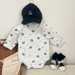 【66-90cm】ロンパース ベビー クールネック カートゥーン - 画像 (10)