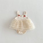 【66-90cm】ロンパース チェリー柄 女の子 可愛い - 画像 (2)