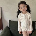 【90-140cm】水着 女の子 バナナ柄 ガーリー プール遊び - 画像 (3)