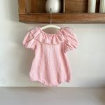【73-90cm】ロンパース ベビー ラウンドネック バックオープン - 画像 (2)